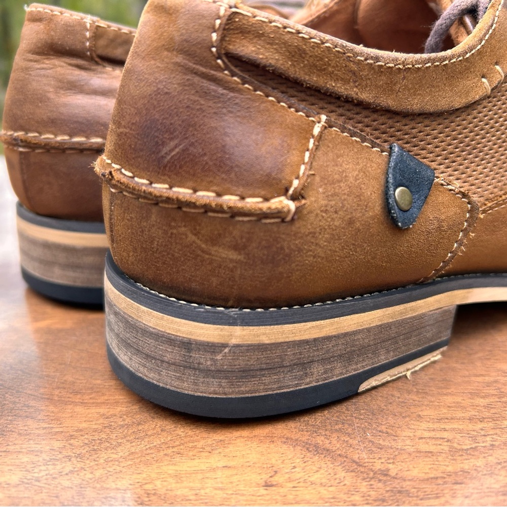 Steve Madden Classic Brown Leather Men's Shoes Size 9.5 - Picture 5 of 16
